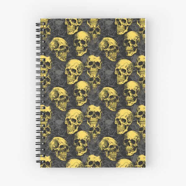 Item preview, Charcoal and Yellow Skulls Composite Overlay Pattern #4 designed and sold by ARTficiallyAnon.