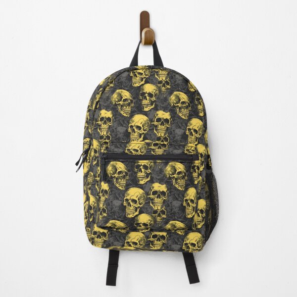 Item preview, Charcoal and Yellow Skulls Composite Overlay Pattern #4 designed and sold by ARTficiallyAnon.