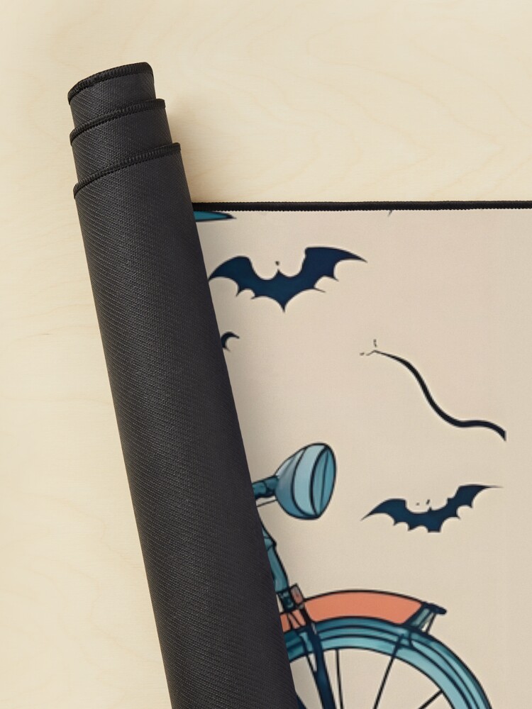 Thumbnail 2 of 5, Mouse Pad, Halloween Witch on a bicycle designed and sold by Patricks-Art.