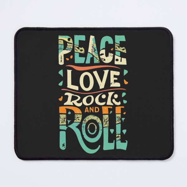 Item preview, Peace Love, Rock and Roll designed and sold by Sketch-Shack.