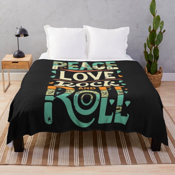 Item preview, Peace Love, Rock and Roll designed and sold by Sketch-Shack.