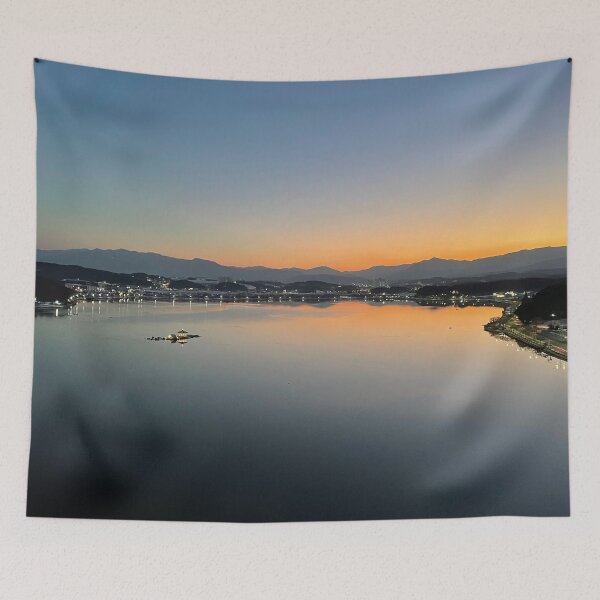 Item preview, The tranquil Lake Gyeongpo and the beautiful sunset. designed and sold by ANKOMALL.