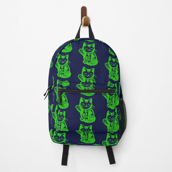 Item preview, Lucky Waving Cat - Green designed and sold by FunnehGacha.
