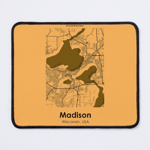 Item preview, Madison, Wisconsin, USA, City Road Map designed and sold by 2BROSMAPS1.