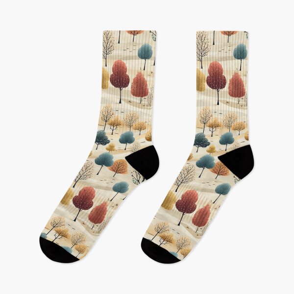 Item preview, Autumn Trees Landscape Pattern designed and sold by Blue-Banana.