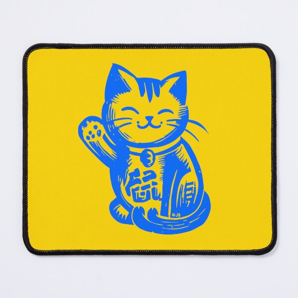 Item preview, Lucky Waving Cat - Blue designed and sold by FunnehGacha.
