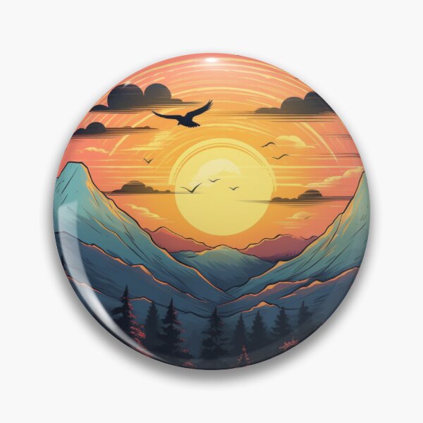 Item preview, Nature Landscape | Classic T-Shirt, Sticker designed and sold by NicolasGlowArt.