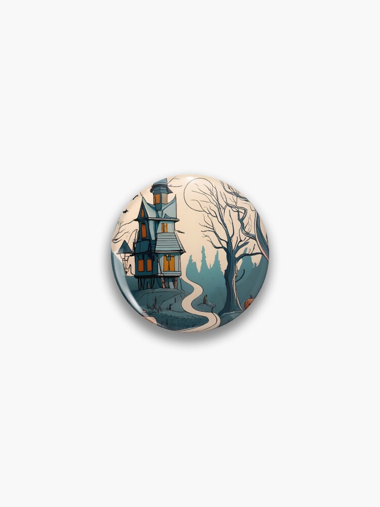 Thumbnail 1 of 3, Pin, Halloween Spooky path to scary house designed and sold by Patricks-Art.