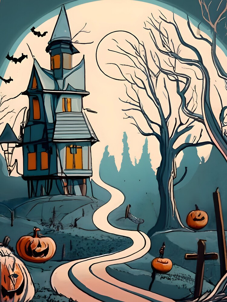 Thumbnail 4 of 4, iPhone Case, Halloween Spooky path to scary house designed and sold by Patricks-Art.