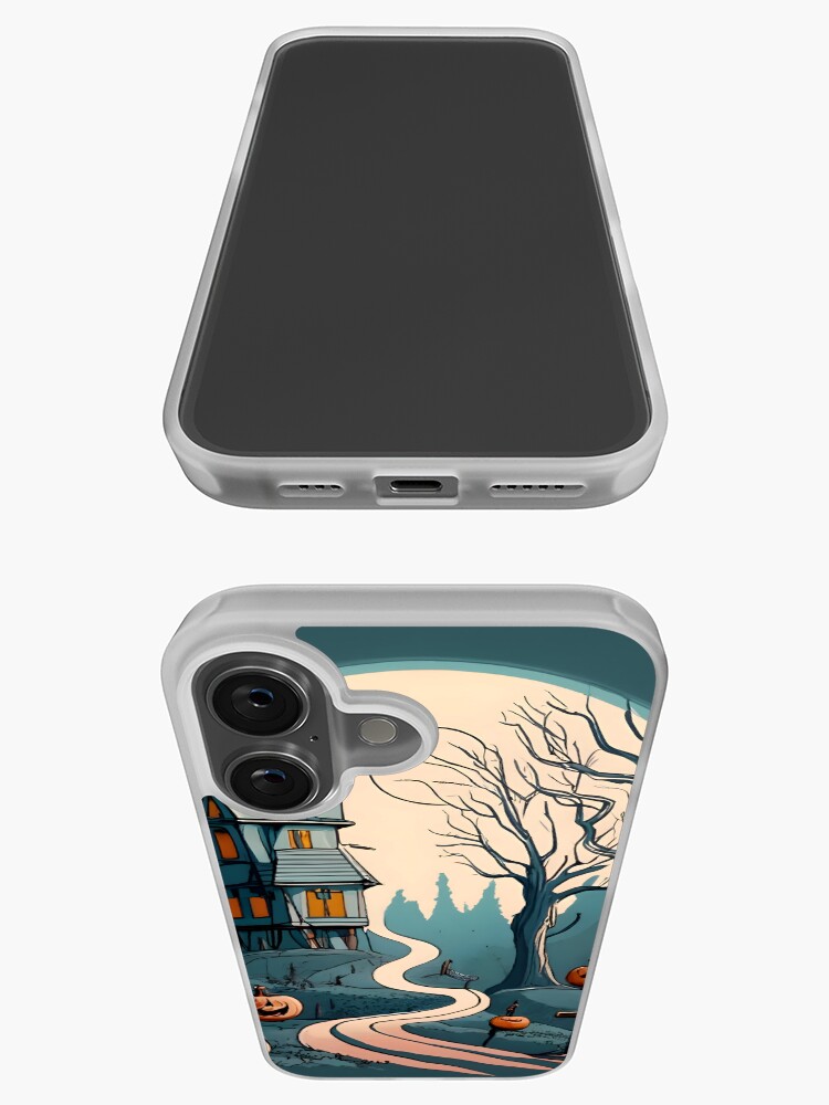 Thumbnail 3 of 5, iPhone Case, Halloween Spooky path to scary house designed and sold by Patricks-Art.
