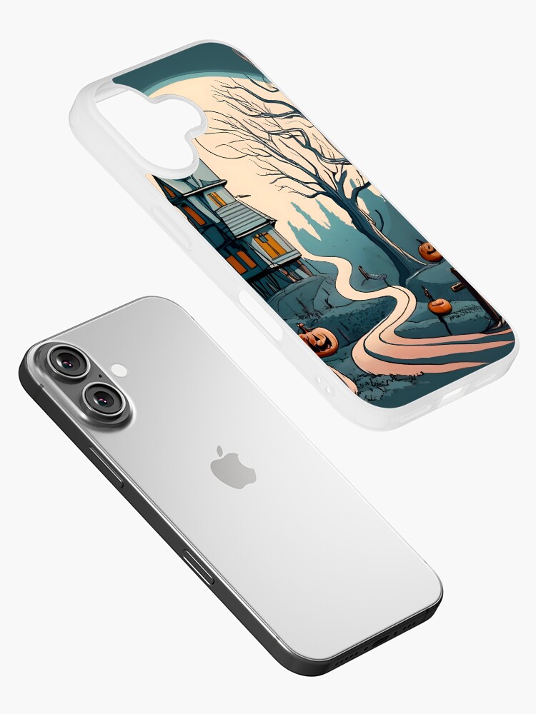 Thumbnail 2 of 5, iPhone Case, Halloween Spooky path to scary house designed and sold by Patricks-Art.