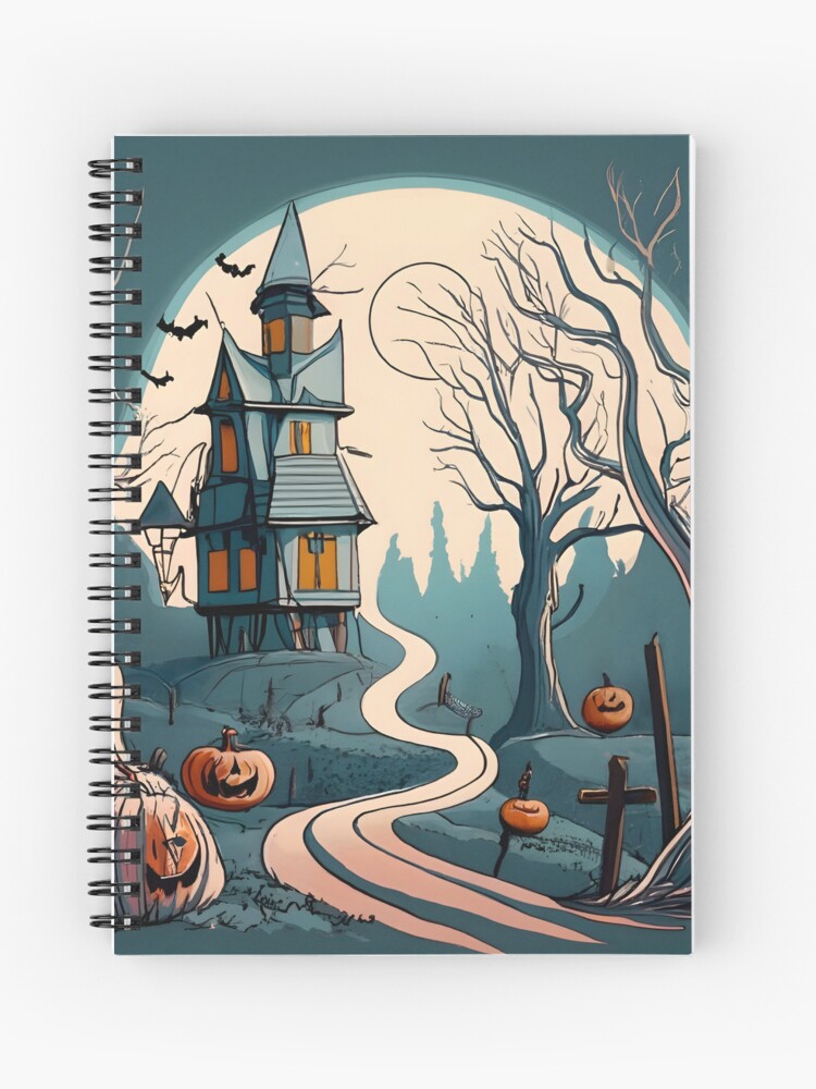Thumbnail 1 of 3, Journal, Halloween Spooky path to scary house designed and sold by Patricks-Art.