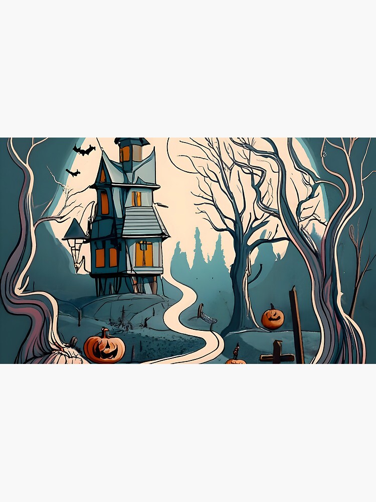 Thumbnail 6 of 6, Coffee Mug, Halloween Spooky path to scary house designed and sold by Patricks-Art.