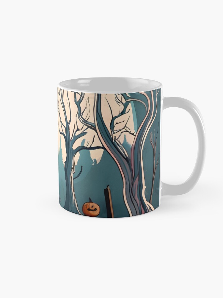 Thumbnail 5 of 6, Coffee Mug, Halloween Spooky path to scary house designed and sold by Patricks-Art.