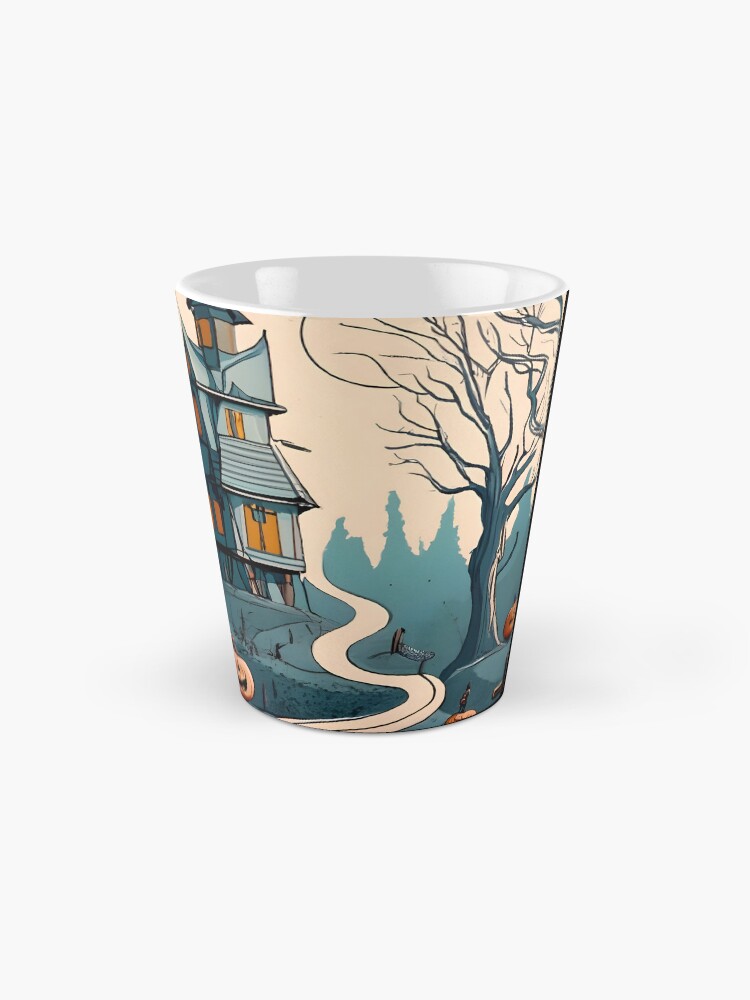 Thumbnail 2 of 4, Coffee Mug, Halloween Spooky path to scary house designed and sold by Patricks-Art.