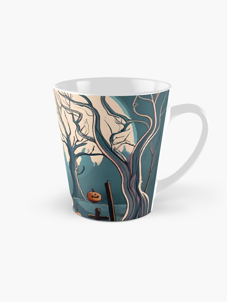 Thumbnail 1 of 4, Coffee Mug, Halloween Spooky path to scary house designed and sold by Patricks-Art.