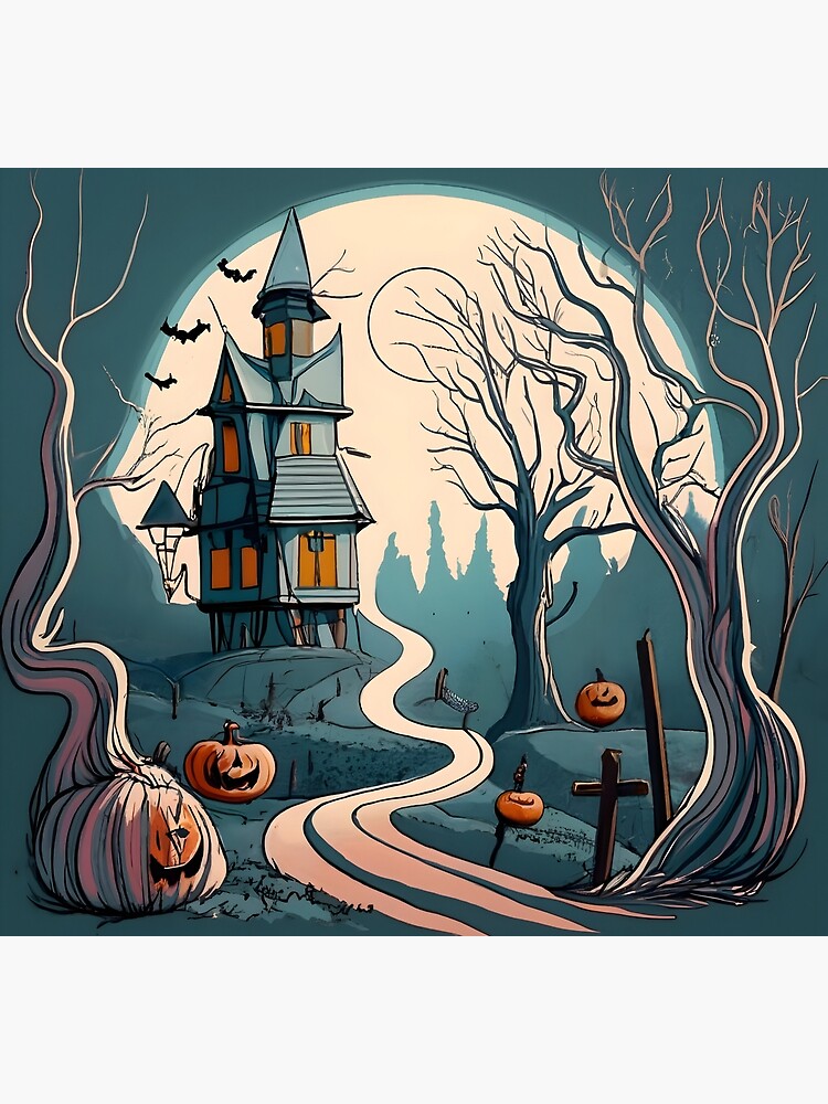 Thumbnail 5 of 5, Socks, Halloween Spooky path to scary house designed and sold by Patricks-Art.