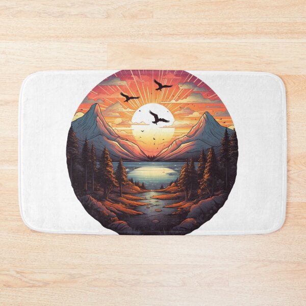 Item preview, Nature, Birds, Mountains | Classic T-Shirt, Sticker designed and sold by NicolasGlowArt.
