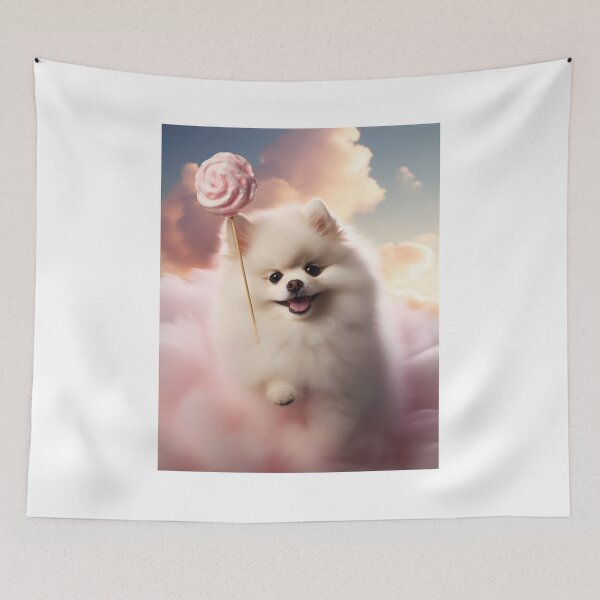 Item preview, Pomeranian in cotton candy heaven designed and sold by banpaltee.
