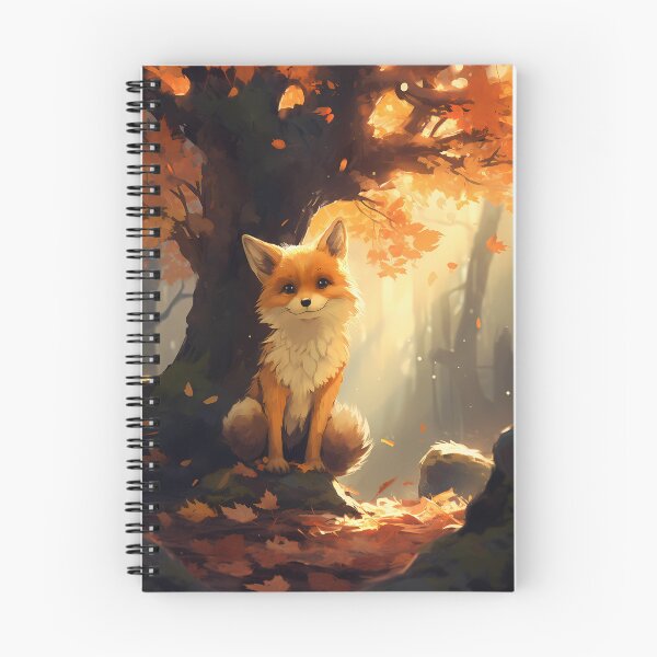 Item preview, Sun-Kissed Fox in Fall Wonderland designed and sold by EmeraldeaArt.