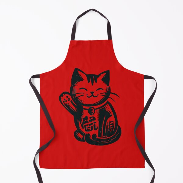 Item preview, Lucky Waving Cat - Black designed and sold by FunnehGacha.
