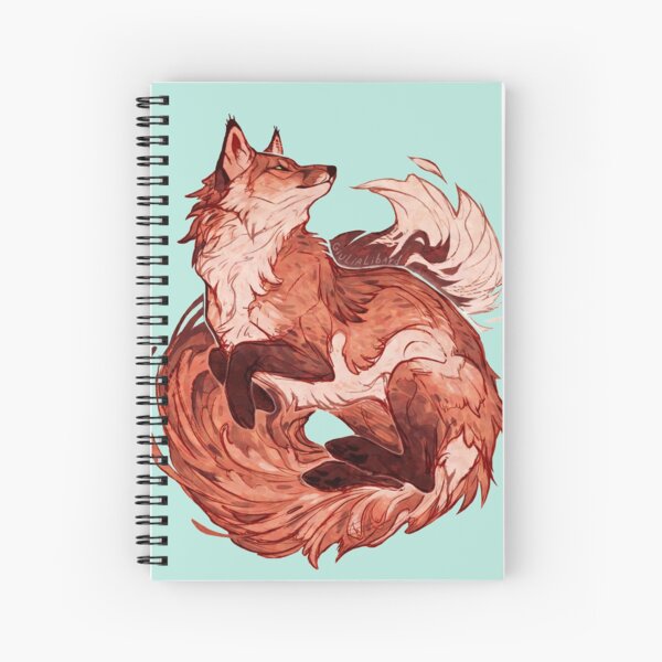 Red fox 2018 redraw  Spiral Notebook