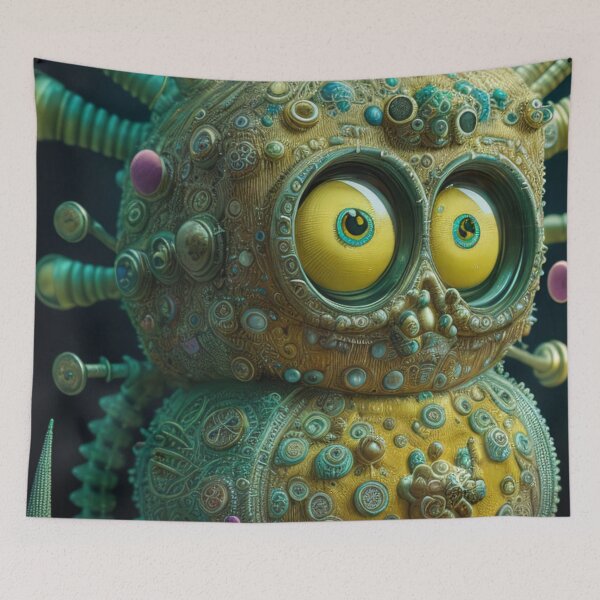 Item preview, Sponge Cartoon monster yellow spooky child kids children, square pants designed and sold by Cyber Kids.