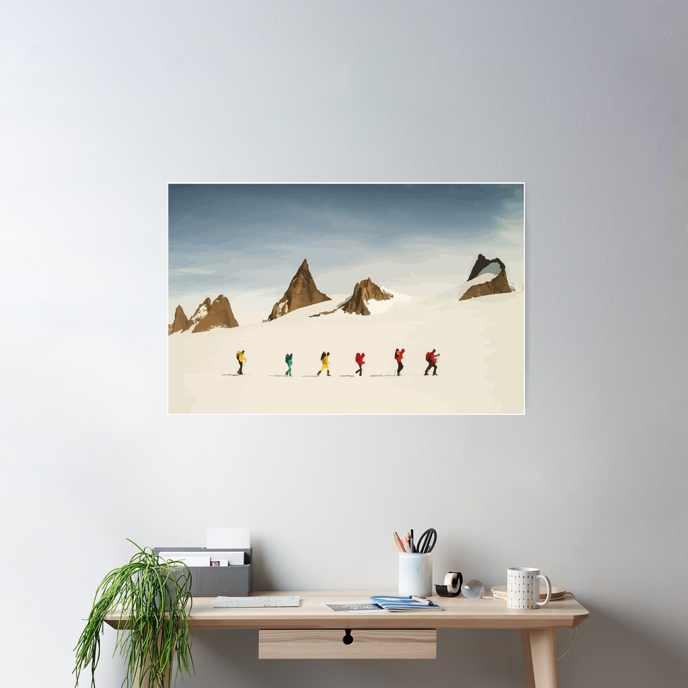 North Face Antarctic Expedition Vector Poster