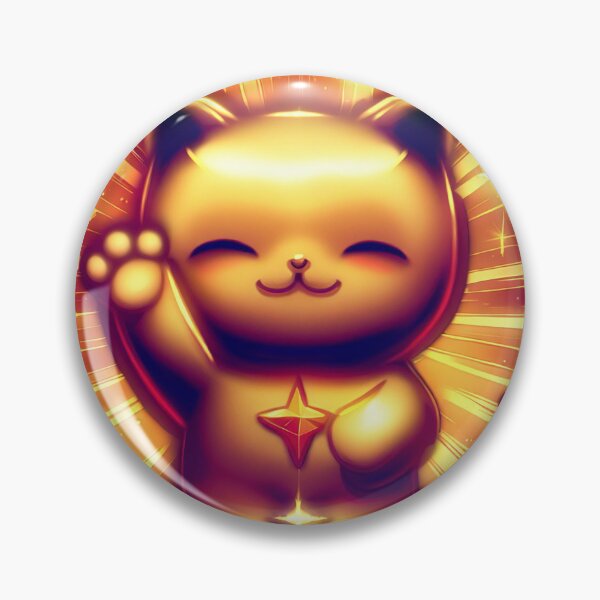Item preview, Golden Lucky Waving Cat designed and sold by FunnehGacha.