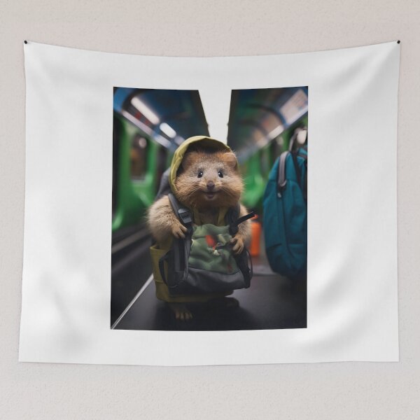 Item preview, Quokka on a subway  designed and sold by banpaltee.