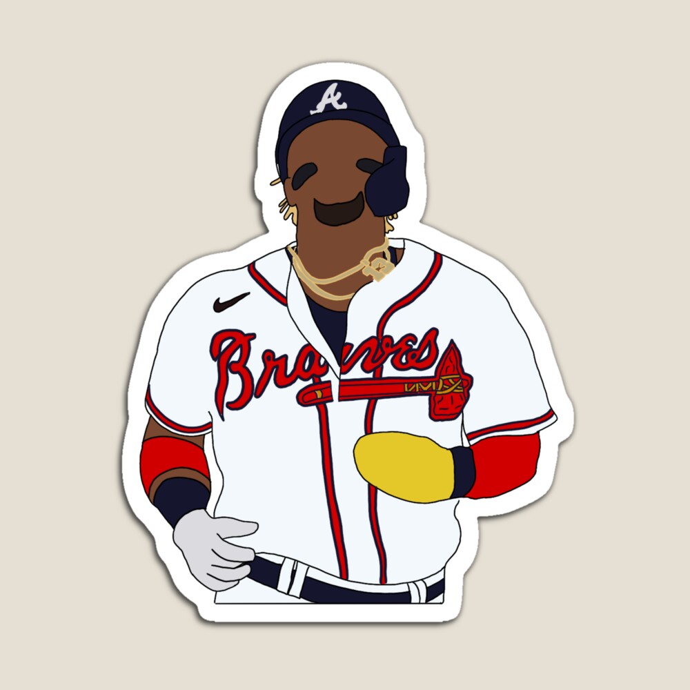 Ronald Acuña Jr. Jersey Sticker for Sale by blt1000