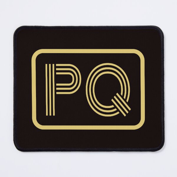 Item preview, PQ Initials Gold Geometric Letters designed and sold by Jeallan Designs.