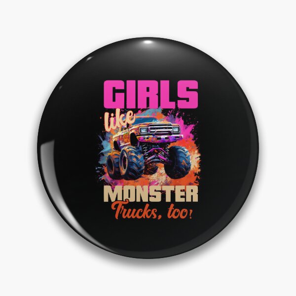 Item preview, Girls Like Trucks Retro Race Big Monster Vintage Kindergarten Back School Fun designed and sold by farhanhafeez.