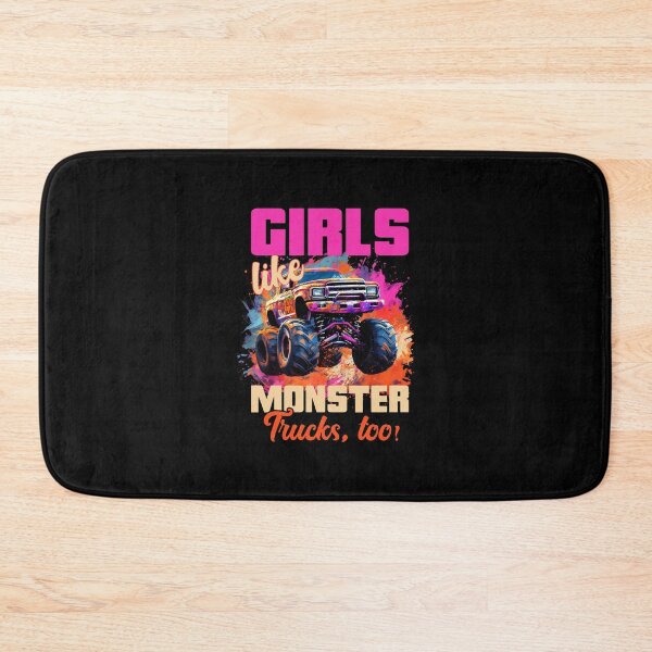 Item preview, Girls Like Trucks Retro Race Big Monster Vintage Kindergarten Back School Fun designed and sold by farhanhafeez.