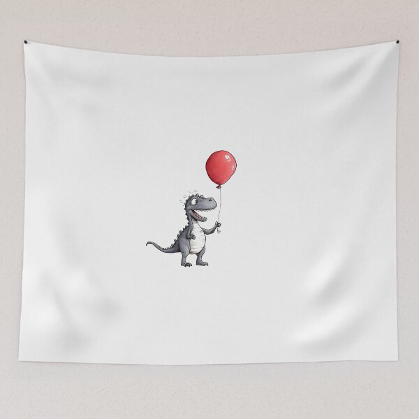 Item preview, adorable T-Rex and his red balloon designed and sold by popa-che.