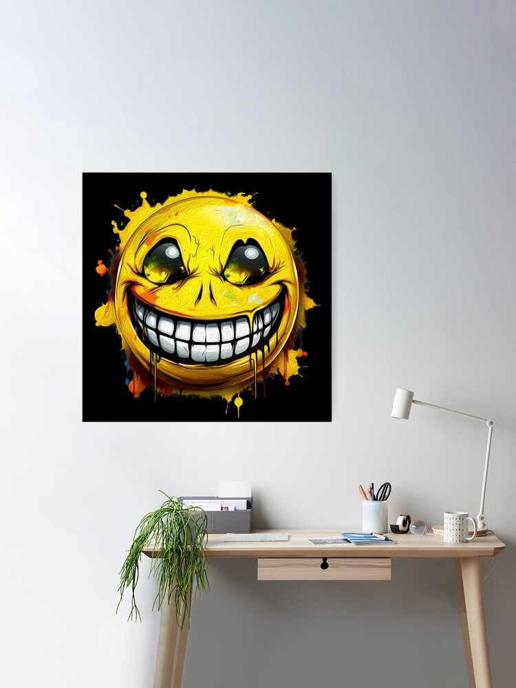 Zombie Smiley Face Emoji | Poster