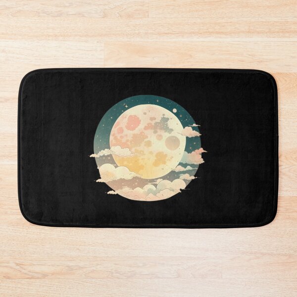 Item preview, Full Moon Lunar Phases Space Stars Flowers Nature Celestial designed and sold by farhanhafeez.