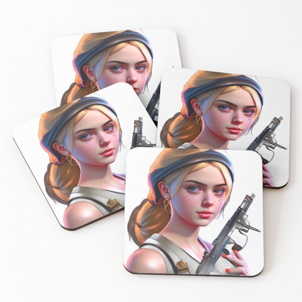 Item preview, Girl Using Kalashnikov designed and sold by zangess1.
