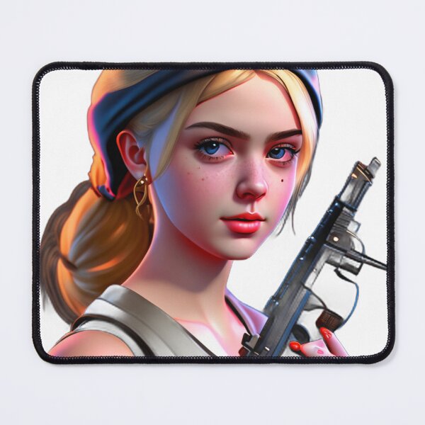 Item preview, Girl Using Kalashnikov designed and sold by zangess1.