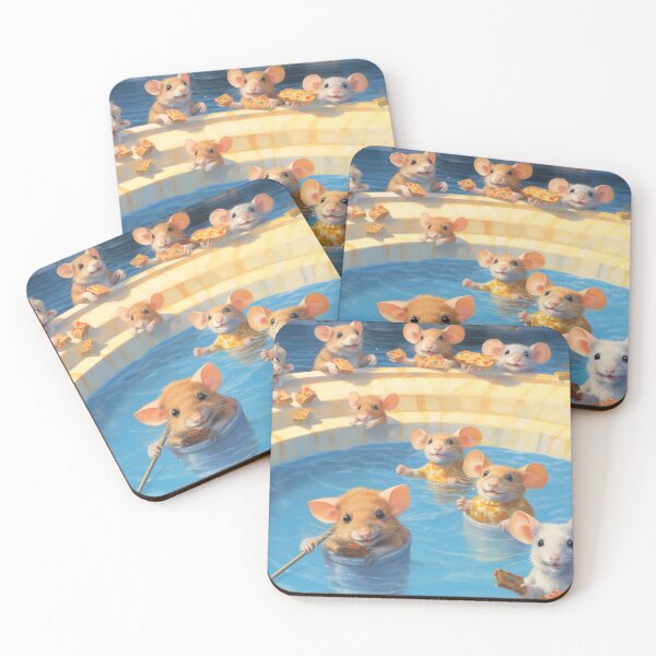Item preview, Mice pizza party at the pool designed and sold by banpaltee.