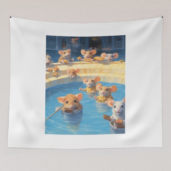 Item preview, Mice pizza party at the pool designed and sold by banpaltee.