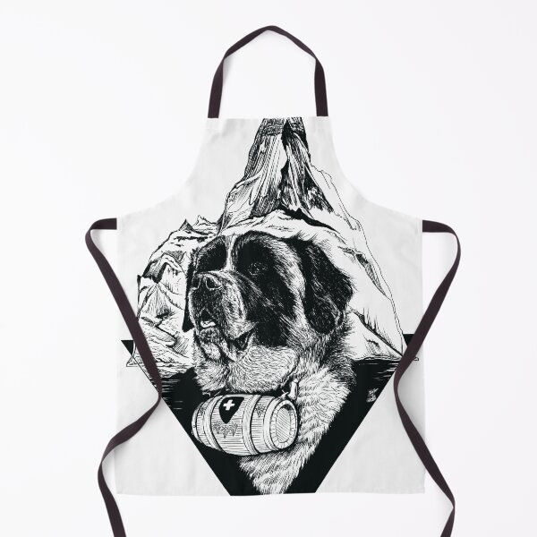 Item preview, Saint Bernard dog with Swiss Matterhorn designed and sold by camarocaro.