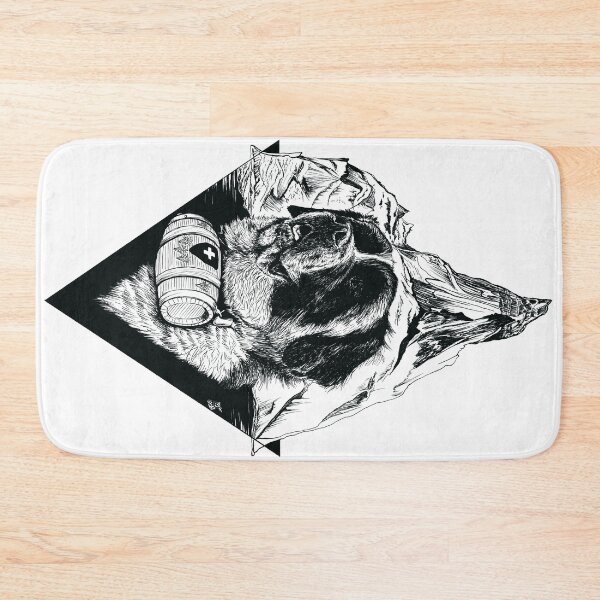 Item preview, Saint Bernard dog with Swiss Matterhorn designed and sold by camarocaro.