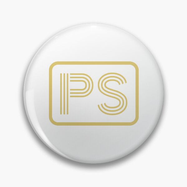 Item preview, PS Initials Gold Geometric Letters designed and sold by Jeallan Designs.