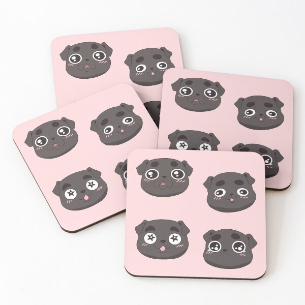 Item preview, Cute funny pug face pack designed and sold by Yaragold.