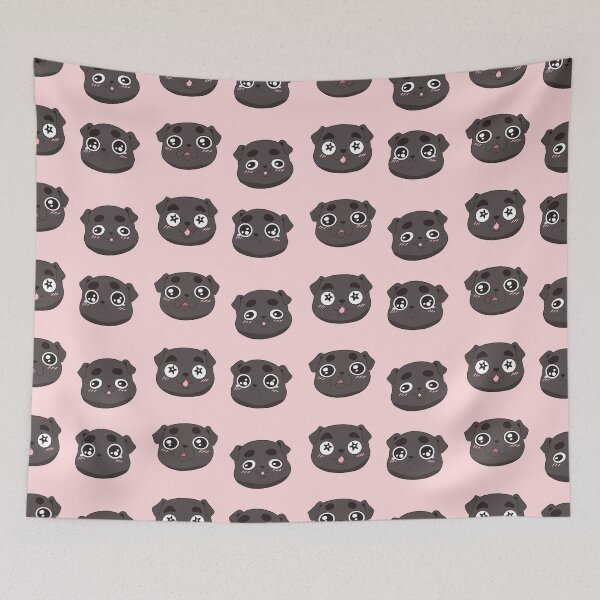 Item preview, Cute funny pug face pack designed and sold by Yaragold.