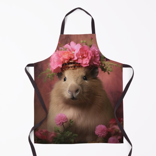 Item preview, Capybara loves flowers designed and sold by banpaltee.