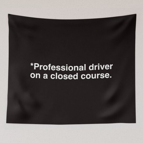 Item preview, Closed Course (white) designed and sold by Throttle & Threads.