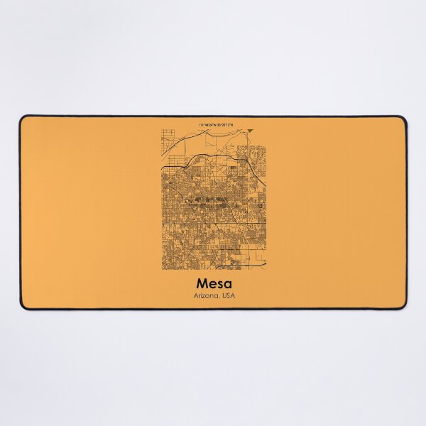 Aperçu de l'œuvre Mesa, Arizona, États-Unis, carte routière de la ville créée et vendue par 2BROSMAPS1.
