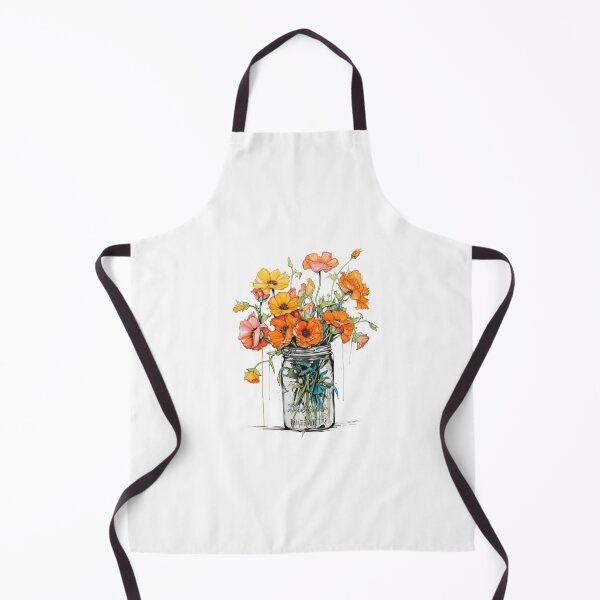 Item preview, Mason jar with flowers designed and sold by Nice En.